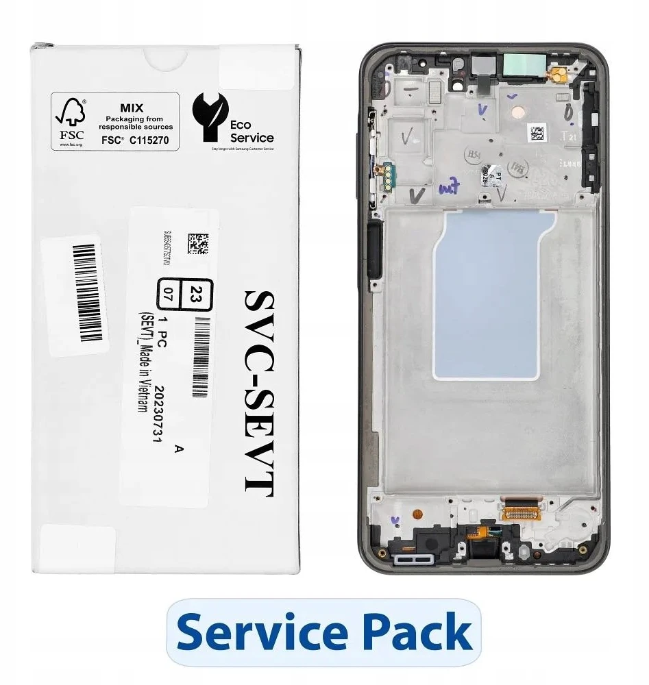 SAMSUNG A26 5G A266B LCD ekranas su integruotu ekranu, juodas, GH82-37049A