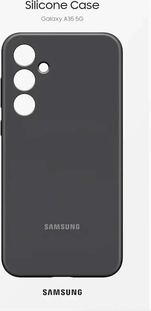 Dėklas PA356TBEGWW Silicone case for Samsung Galaxy A35 Juodas (Juodas)