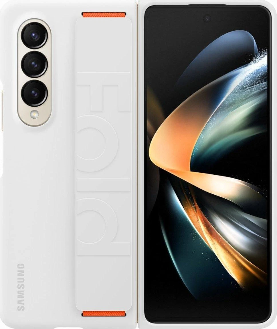 Dėklas GF936TWE silikoninis rankenos dangtelis, skirtas Samsung Galaxy Fold 4, Baltas (Baltas)
