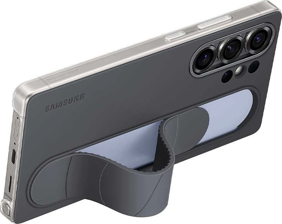 Dėklas Samsung Galaxy S25 Ultra Standing Grip Cover Juodas