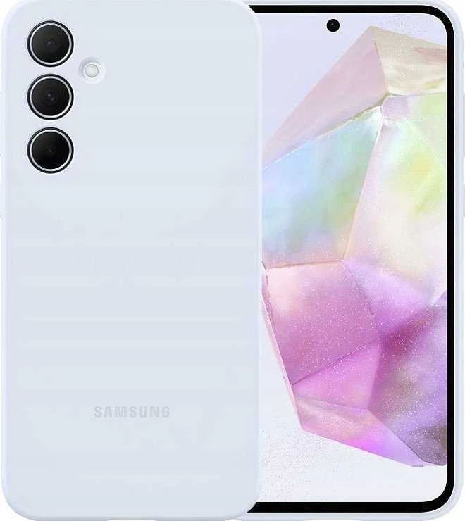Dėklas Samsung Galaxy A35 Silicone Cover Light Mėlyna