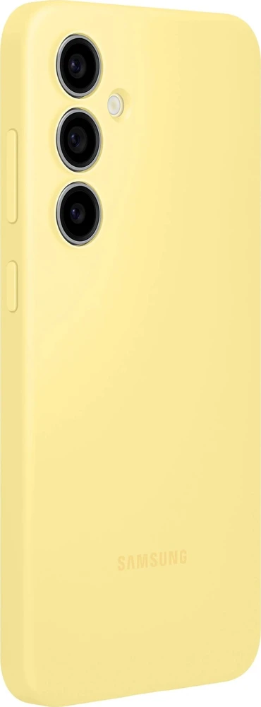 112803 EF-PS721CYE Samsung silikoninis dėklas Galaxy S24 FE geltonos spalvos
