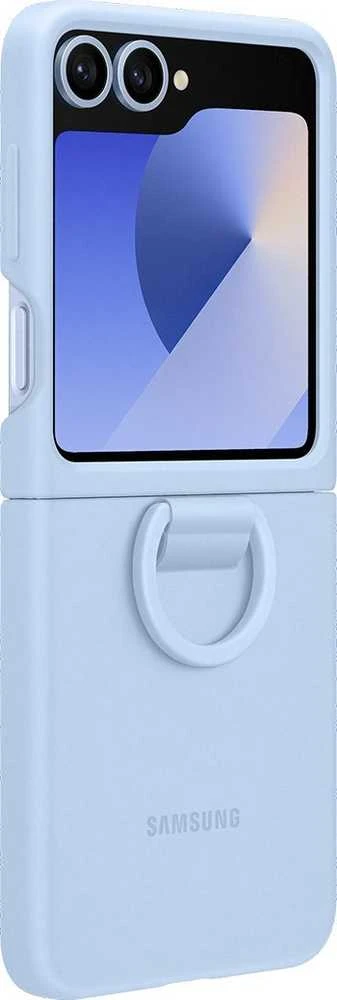 Samsung Galaxy Flip6/Flip7 FE Silikoninis dėklas with Ring Mėlyna