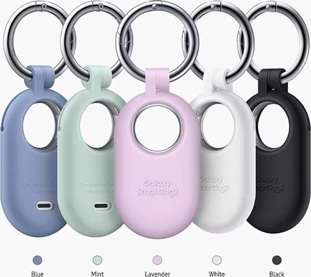 Samsung PT560CMEGWW SmartTag2 Silikoninis dėklas su karabino žiedu, Mėtų (Mint)