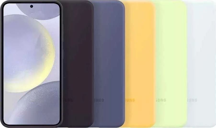 Dėklas Samsung Galaxy S24 silikoninis dangtelis Baltas