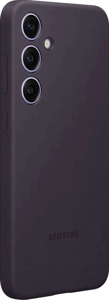 Dėklas Tamsiai violetinis „Samsung Galaxy S24+“ silikoninis dangtelis
