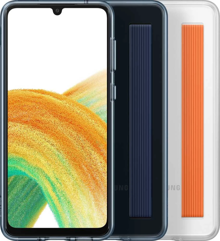 Dėklas Samsung Galaxy A33 5G silikoninis dangtelis su plonu dirželiu Juodas