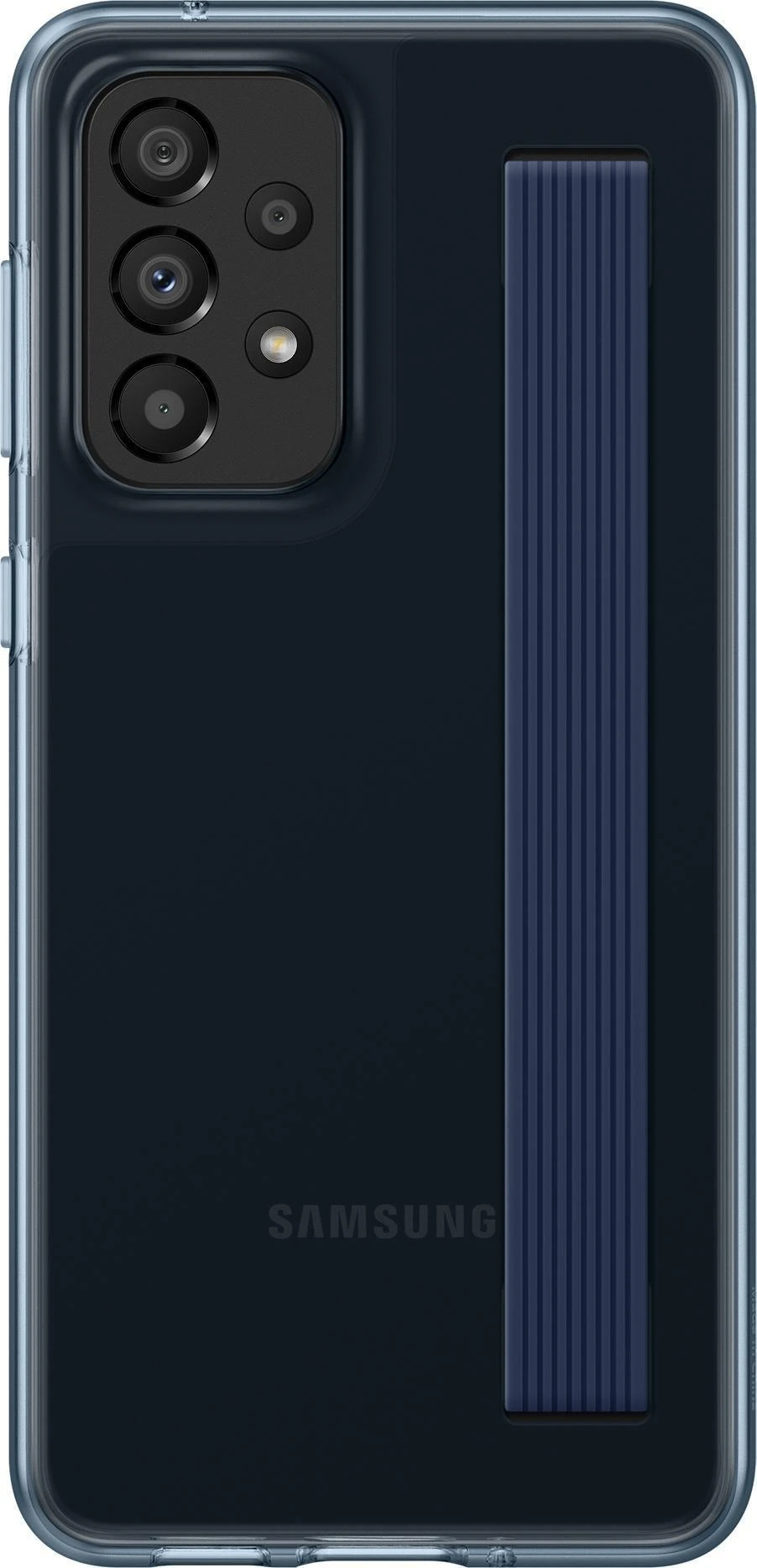 Dėklas Samsung Galaxy A33 5G silikoninis dangtelis su plonu dirželiu Juodas