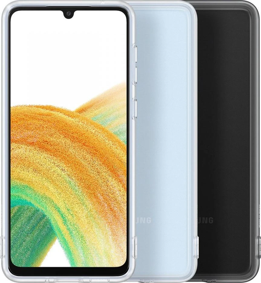 Dėklas QA336TTE minkštas skaidrus dangtelis, skirtas Samsung Galaxy A33 (5G) skaidrus (skaidrus)