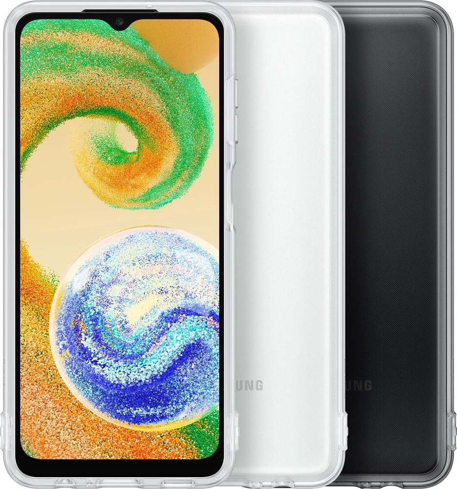 Dėklas „Samsung Galaxy A04s“ minkštas skaidrus dangtelis, skaidrus