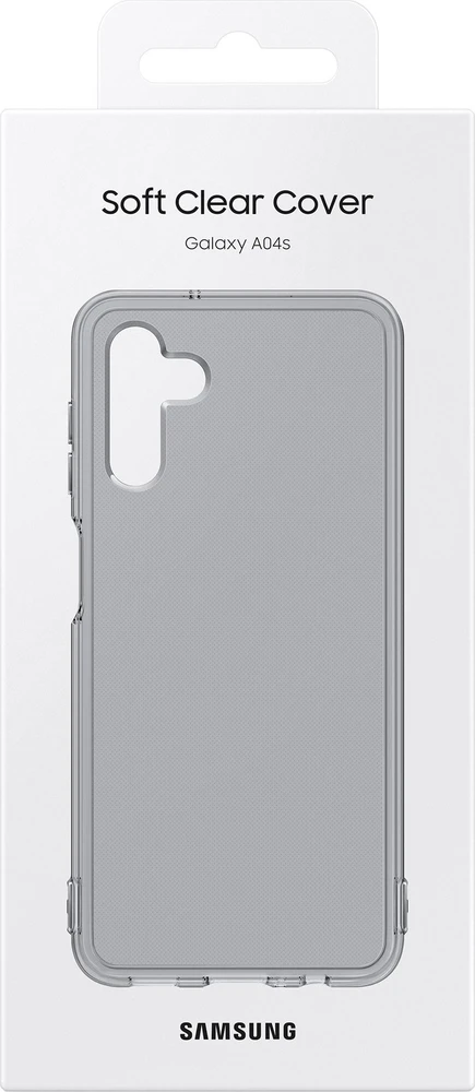 Dėklas Samsung Galaxy A04s Soft Clear Cover Juodas