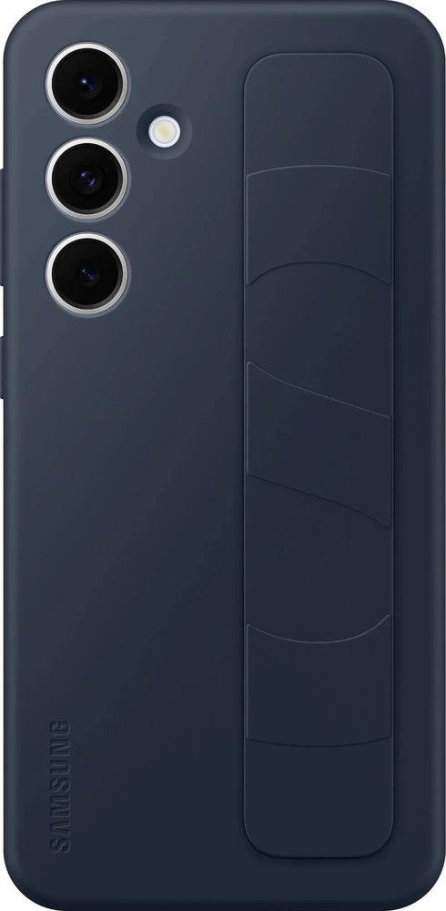 Dėklas Samsung Galaxy S24 FE Standing Grip Cover Mėlyna Juodas