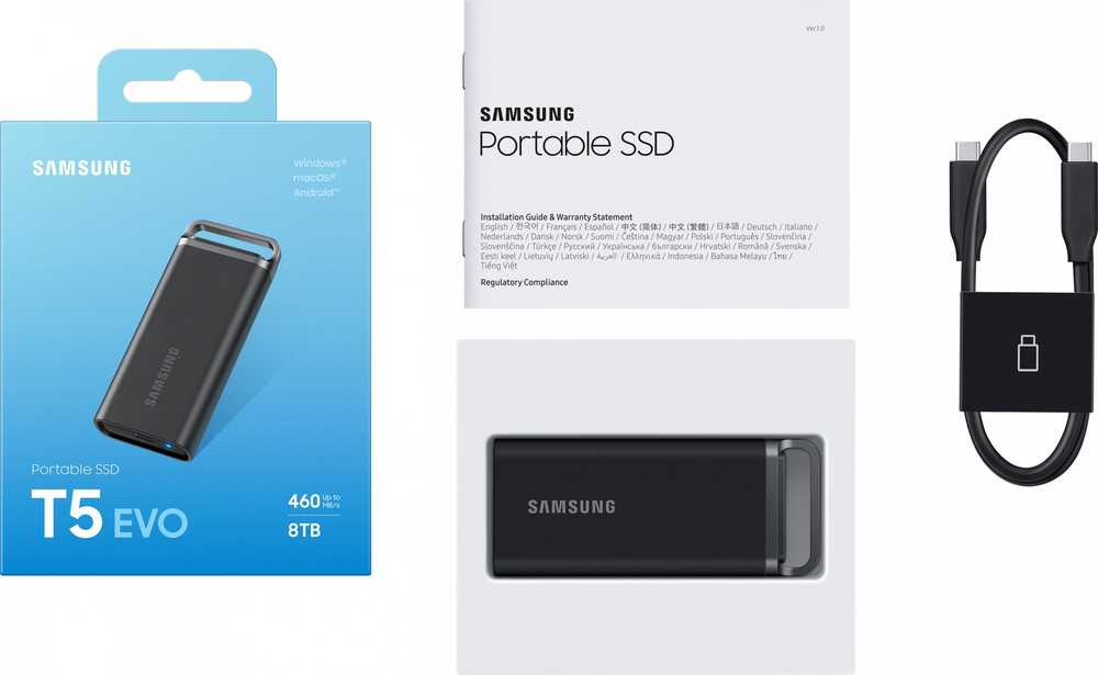 Išorinis kietasis diskas Samsung MU-PH8T0S/EU Portable SSD 8TB