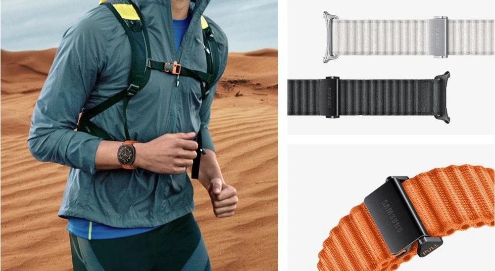 Trail Band apyrankė Samsung ET-SVL70MWEGEU skirta Watch Ultra baltas sand