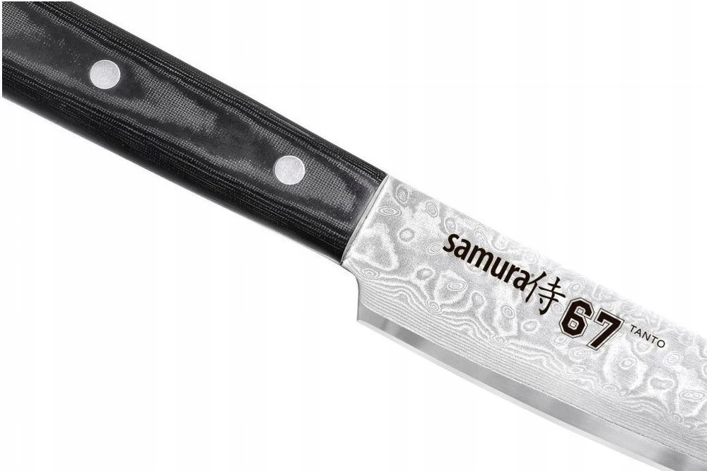 Samura DAMASCUS 67 Universalus virtuvinis pjaustymo peilis Tanto 230 mm