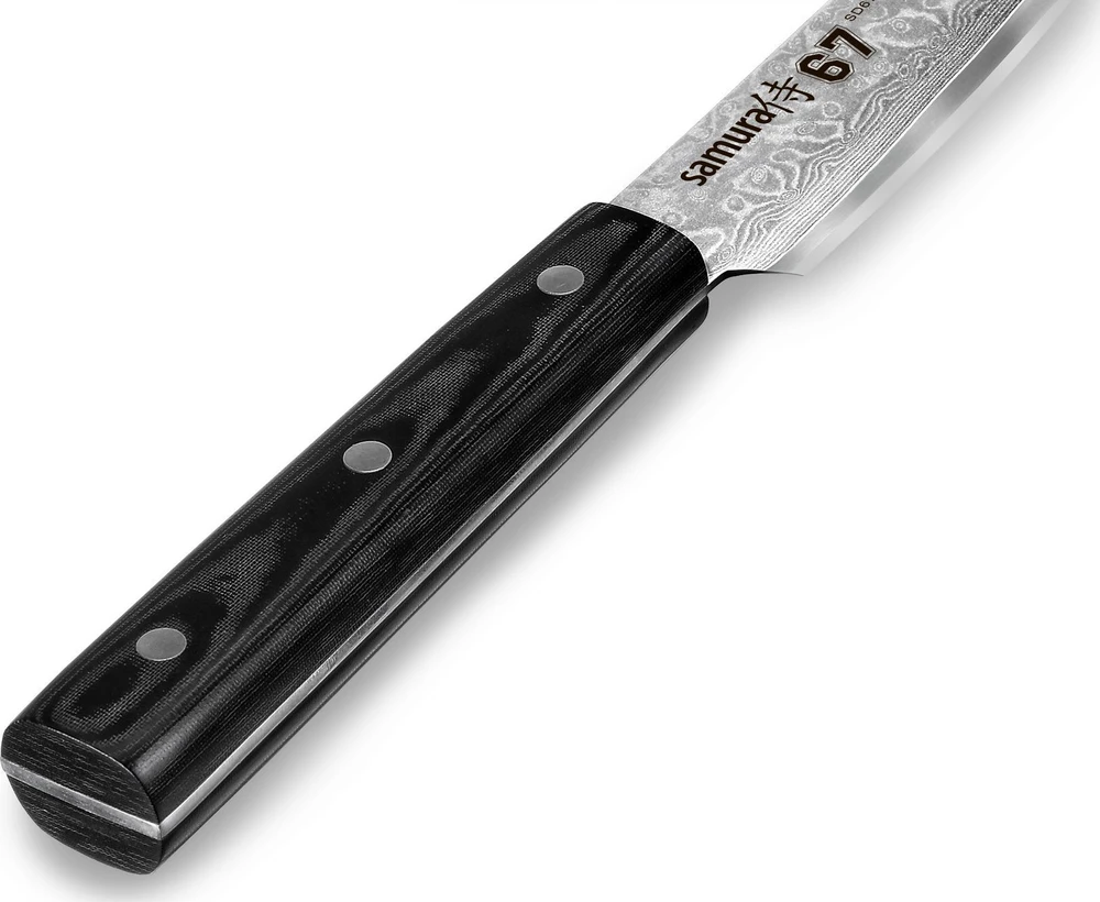 Samura DAMASCUS 67 Universalus virtuvinis pjaustymo peilis Tanto 230 mm