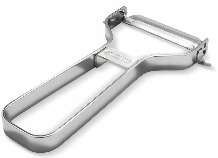 Samura Sharp & Effortless metalinis daržovių skustuvas su dantytais 61 mm peiliais iš japoniško plieno sidabro