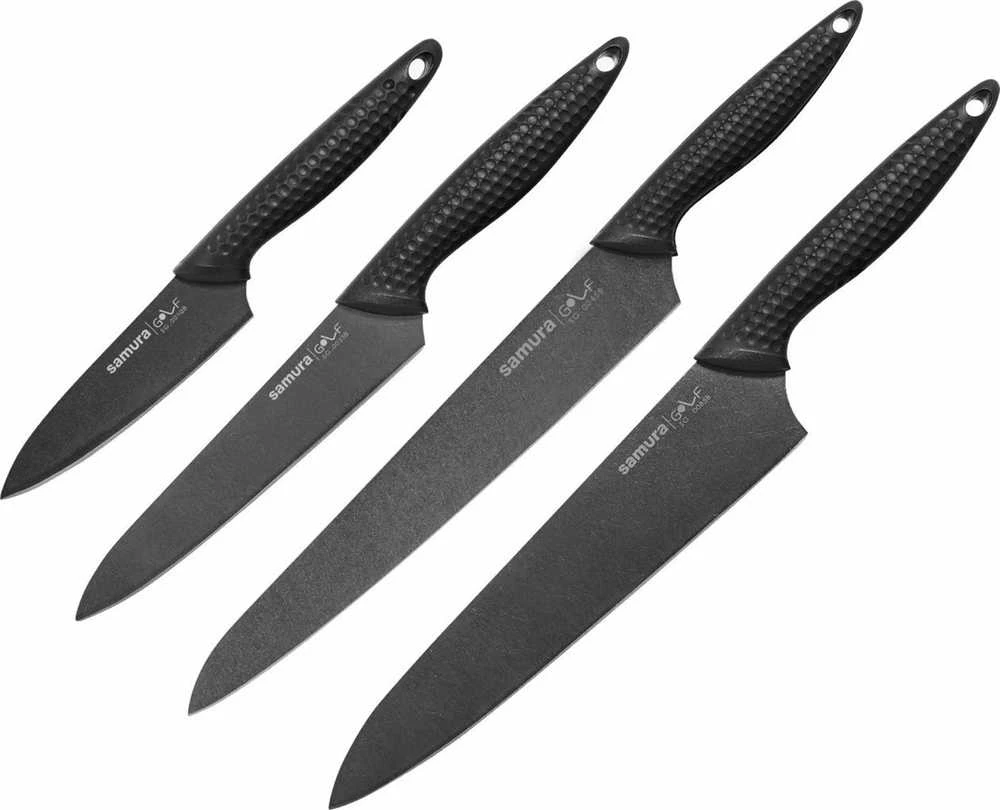 Samura Rinkinys 4 virtuviniai peiliai Samura Golf AUS8