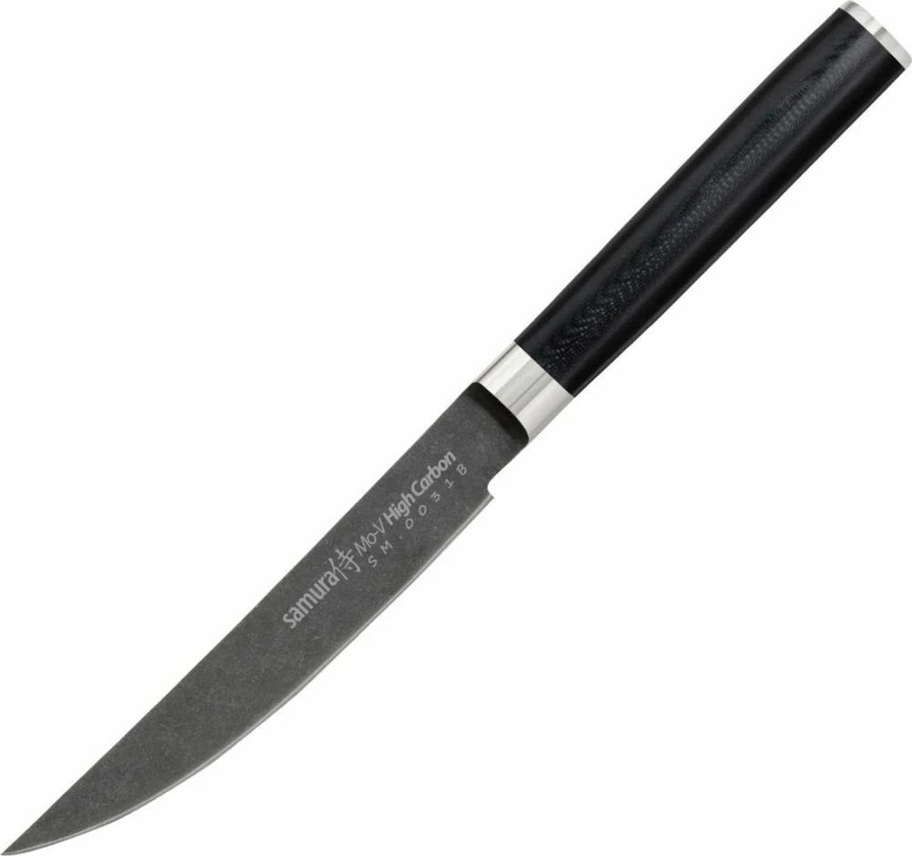 Samura MO-V Stonewash Steak peilis 5,0''/120 mm iš AUS 8 japoniško plieno 59 HRC