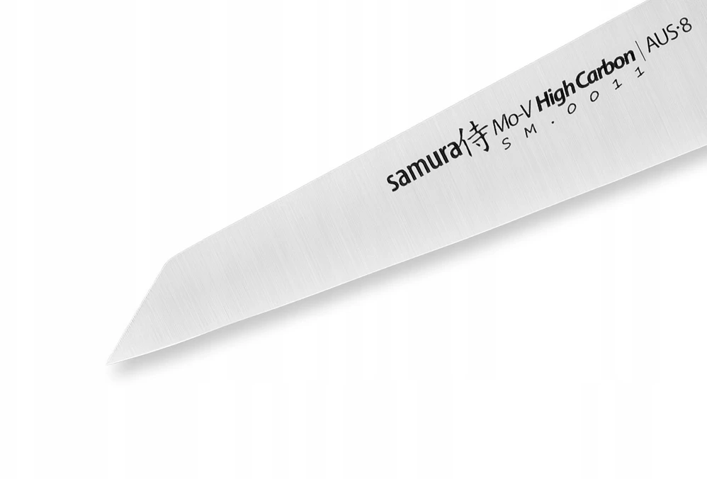 Samura MO-V universalus virtuvės daržovių pjaustymo peilis 93 mm iš AUS 8 japoniško plieno 59 HRC