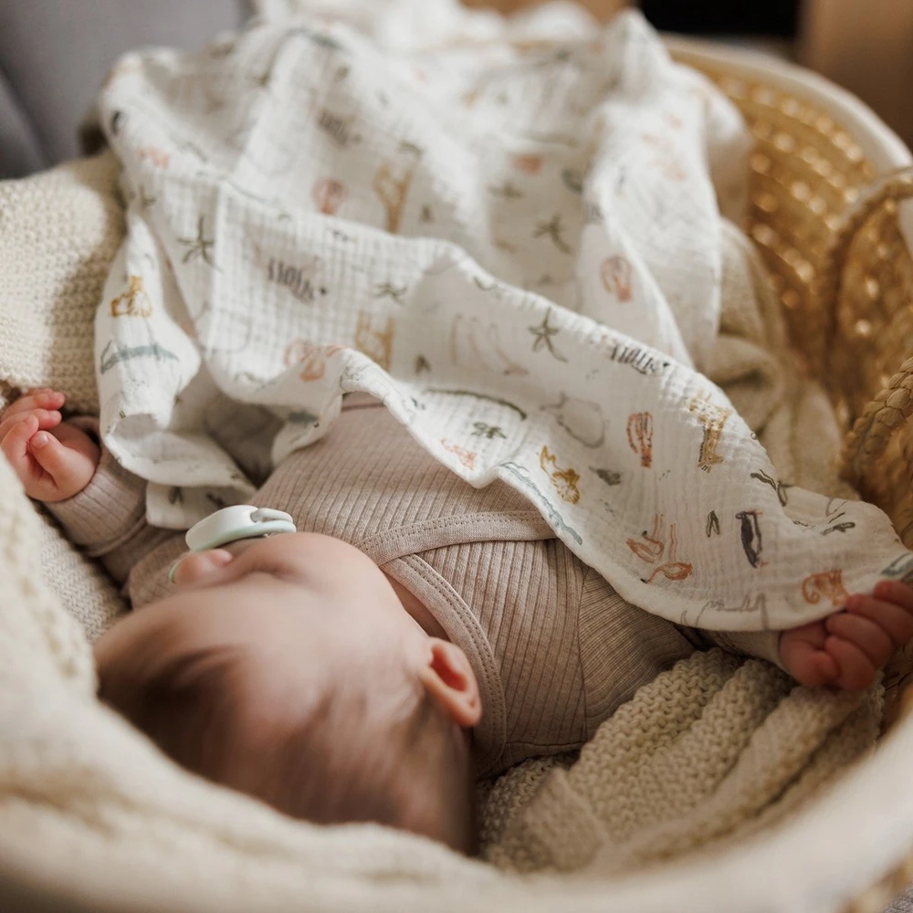Sanaset Baby BabyOno Babyono vystyklai medvilniniai 3 vnt žalias 828/04