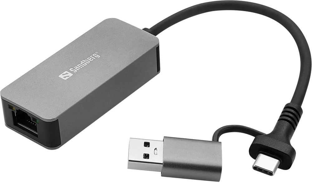 Sandberg USB-C/A 2.5 GbE RJ45 Adapteris