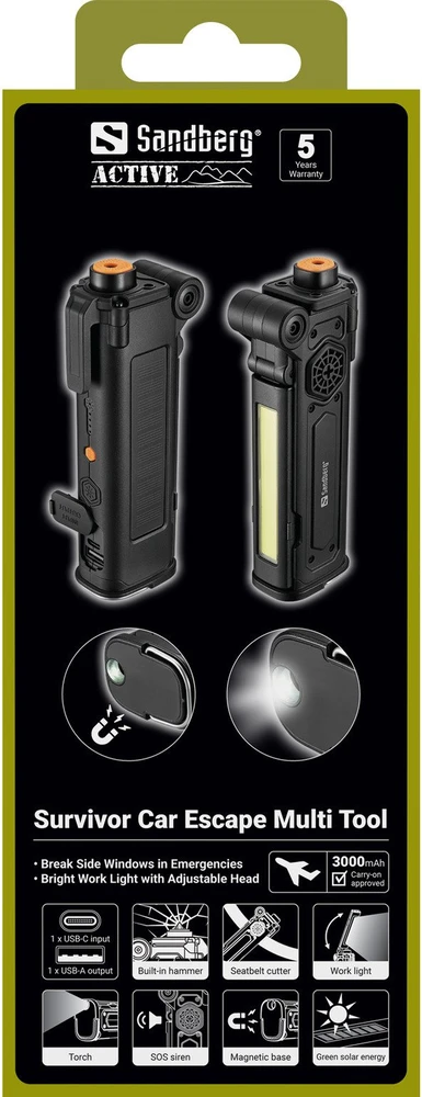 Sandberg bank mocy Litowo-jonowa (Li-Ion) 3000 mAh Juodas (421-53)