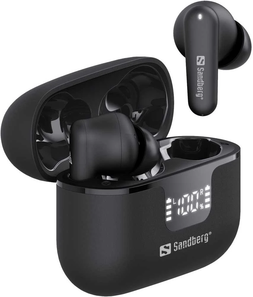 Sandberg Earbuds su skaitmeniniu įkrovimo dėklu