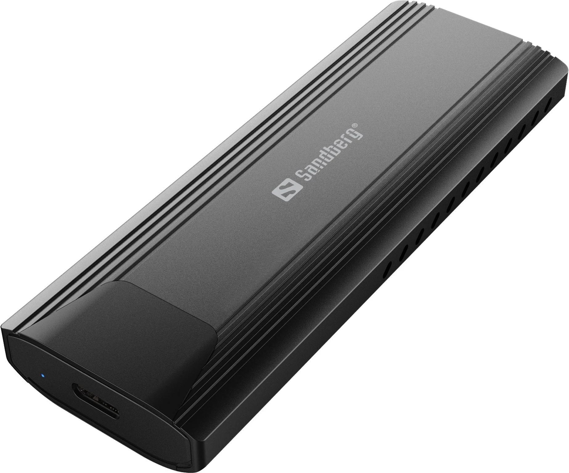 Sandberg SSD dėklas, metalinis šonuose briaunotas korpusas
