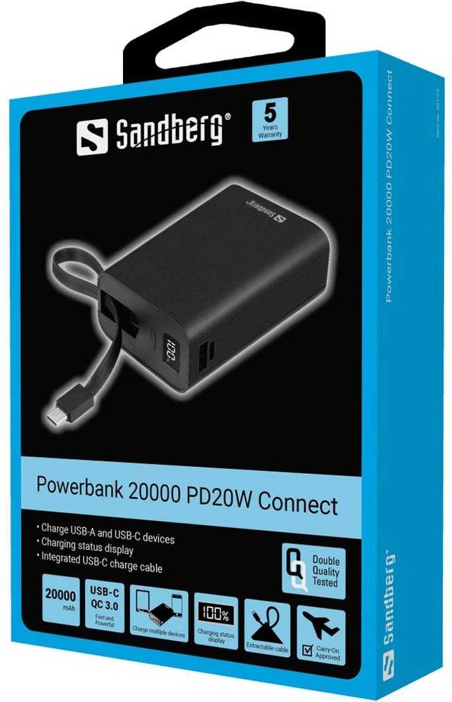 Sandberg Powerbank 20000 PD20W Connect