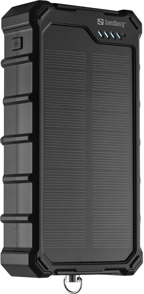 Sandberg Saulės energija įkraunamas powerbankas su stovyklavimo žibintu, 20000 mAh