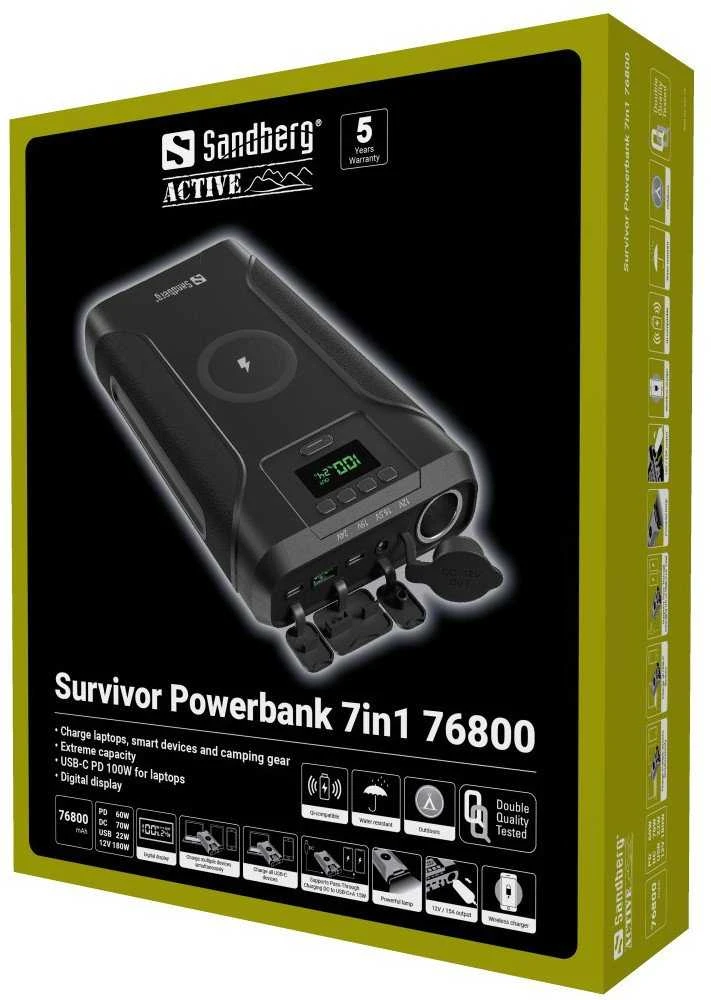 Sandberg Survivor Powerbank 7in1 76800