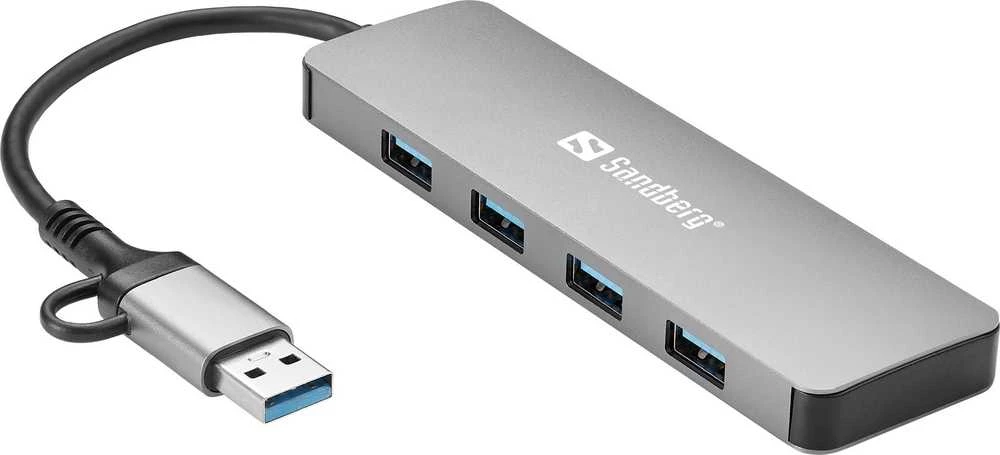 Sandberg USB-C/A iki 4xUSB 3.0 Hub