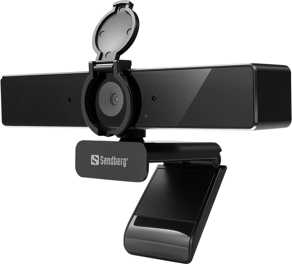 Internetinė kamera Sandberg USB-C/A Webcam Pro Remote 4K Juodas