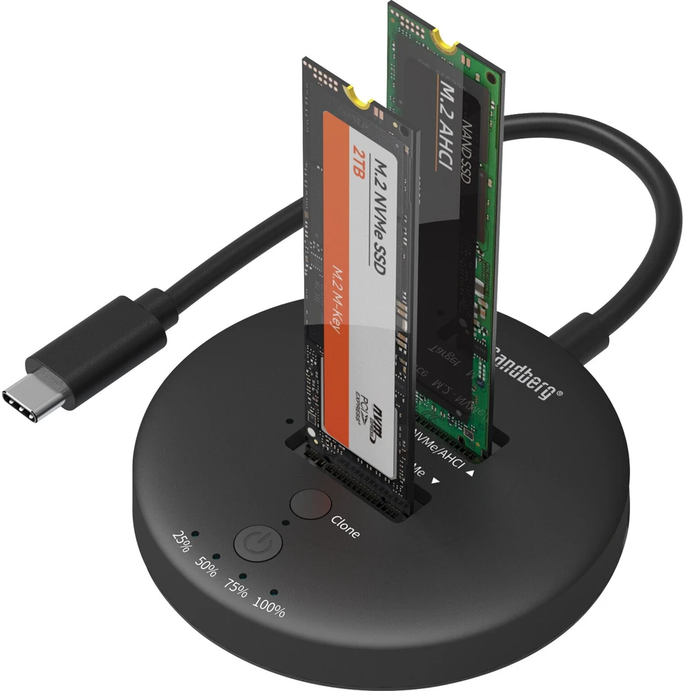 Doko stotelė Sandberg USB3.2 Cloner Dock for NVMe