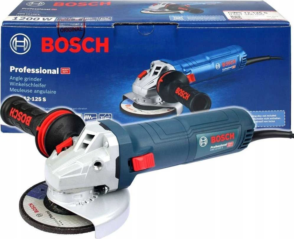 Kampinis šlifuoklis Bosch GWS 12-125 S Professional; 1200 W