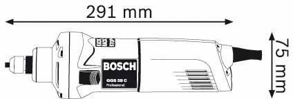 Bosch Tiesinis šlifuoklis GGS 28 C