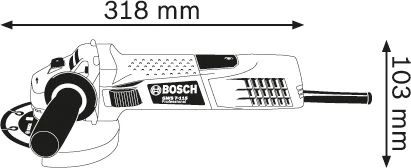 Kampinis šlifuoklis Bosch GWS 7-115