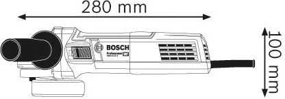 Kampinis šlifuoklis Bosch GWS 9-115 S; 900 W