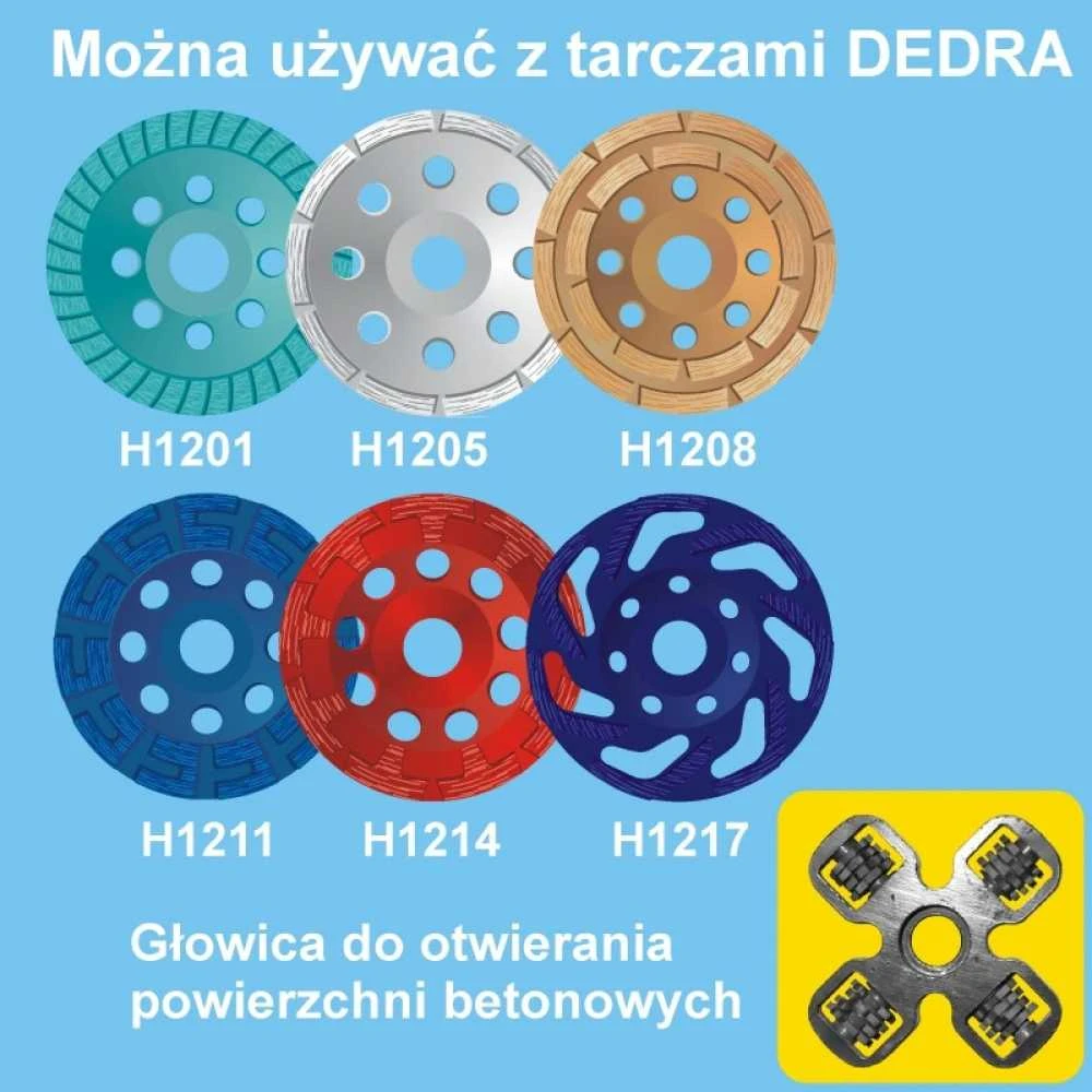 Dedra Elektr Frezavimo lifavimo betonui aparatas 15 kW deimant diskas 125mm