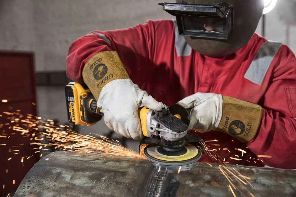 DeWalt akumuliatorinis kampinis šlifuoklis DCG405P2-QW, 18V, 2x5Ah