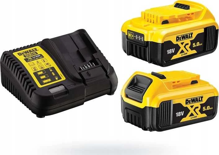 DEWALT akumuliatorinis bešepetėlinis ekscentrinis šlifuoklis DCW210P2 18V 125mm 2x5,0Ah