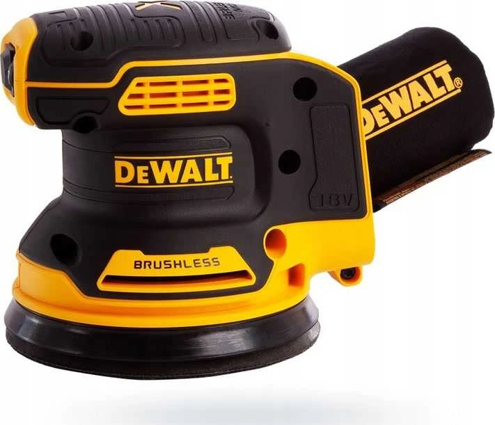 DEWALT akumuliatorinis bešepetėlinis ekscentrinis šlifuoklis DCW210P2 18V 125mm 2x5,0Ah