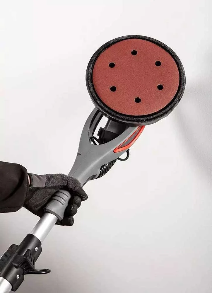 Graphite Šlifuoklis 710 W gipso šlifuoklis, 225 mm / 215 mm, apvalus ir trikampis pagrindas, žibintuvėlis
