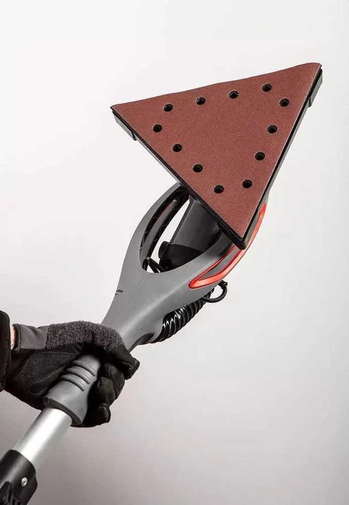 Graphite Šlifuoklis 710 W gipso šlifuoklis, 225 mm / 215 mm, apvalus ir trikampis pagrindas, žibintuvėlis