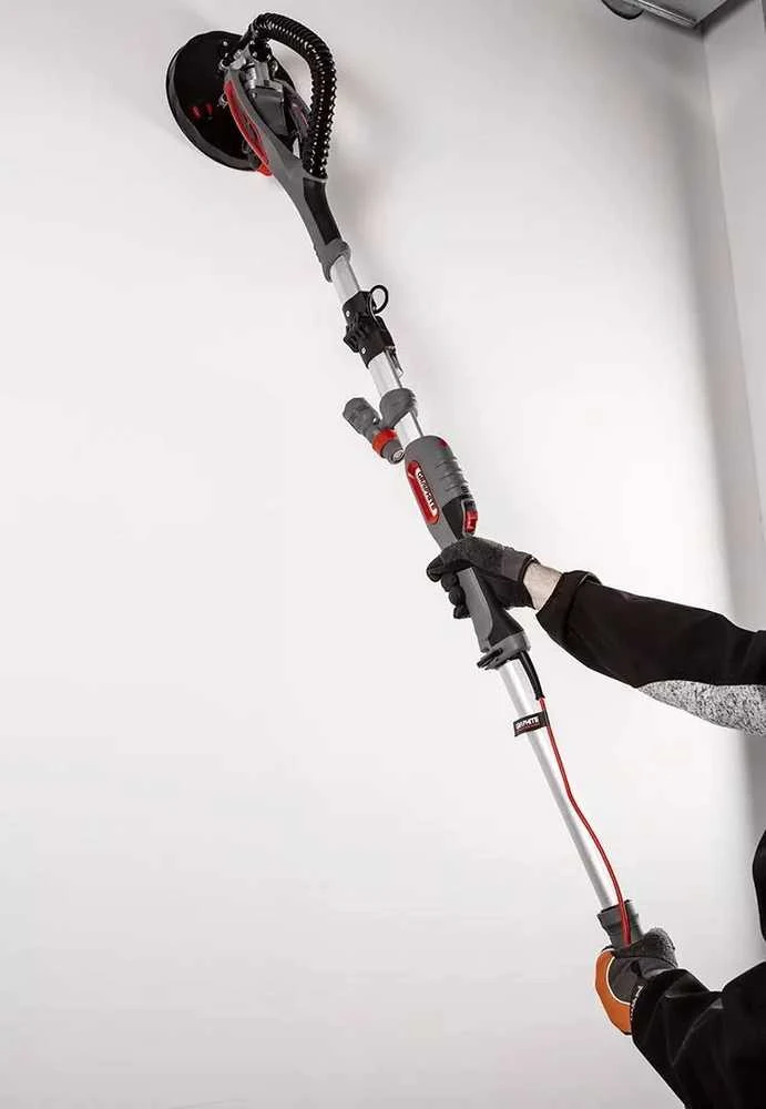Graphite Šlifuoklis 710 W gipso šlifuoklis, 225 mm / 215 mm, apvalus ir trikampis pagrindas, žibintuvėlis