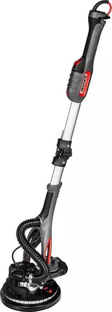 Graphite Šlifuoklis 800 W gipso šlifuoklis, 225 mm / 215 mm, LED