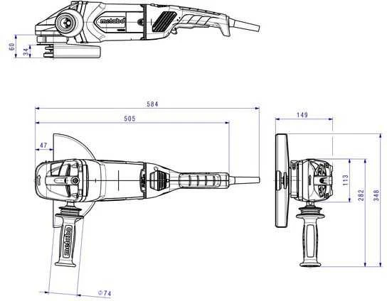 Kampinis šlifuoklis Metabo WE 26-230 MVT Quick