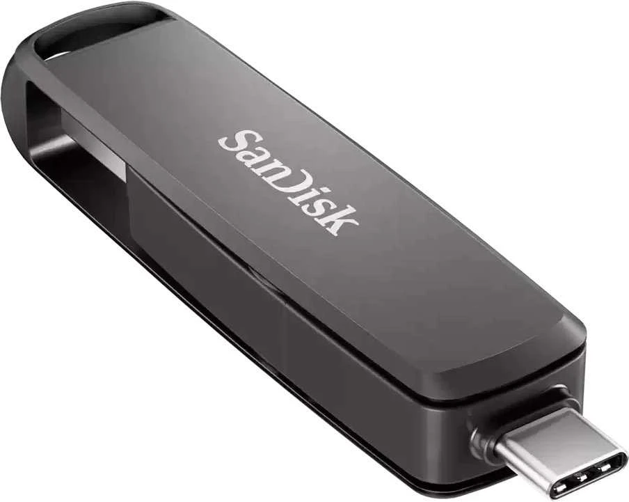 „SanDisk Extreme PRO Dual Drive 512GB“, metalinis dvigubas diskas, 1000/900 MB/s, USB C + A tipo