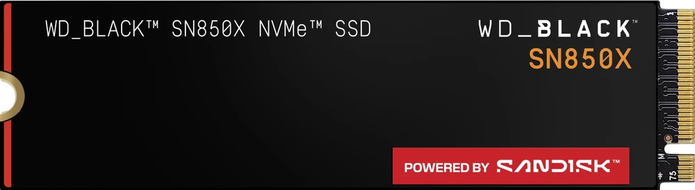 Western Digital WD Juodas 4TB SN850X NVMe SSD diskas, itin greitas, PCIe Gen4 x4, M.2, vidinis, su „SANDISK“ procesoriumi